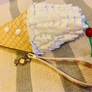 Betsey Johnson Ice Cream Cone Wristlet